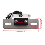 Chrome Cat Eye Rear Taillight for Motorcycle (Custom Fit)