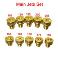 Set of 10 Mikuni Carburetor Main Jets 155-205 for