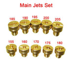 Set of 10 Mikuni Carburetor Main Jets 155-205 for