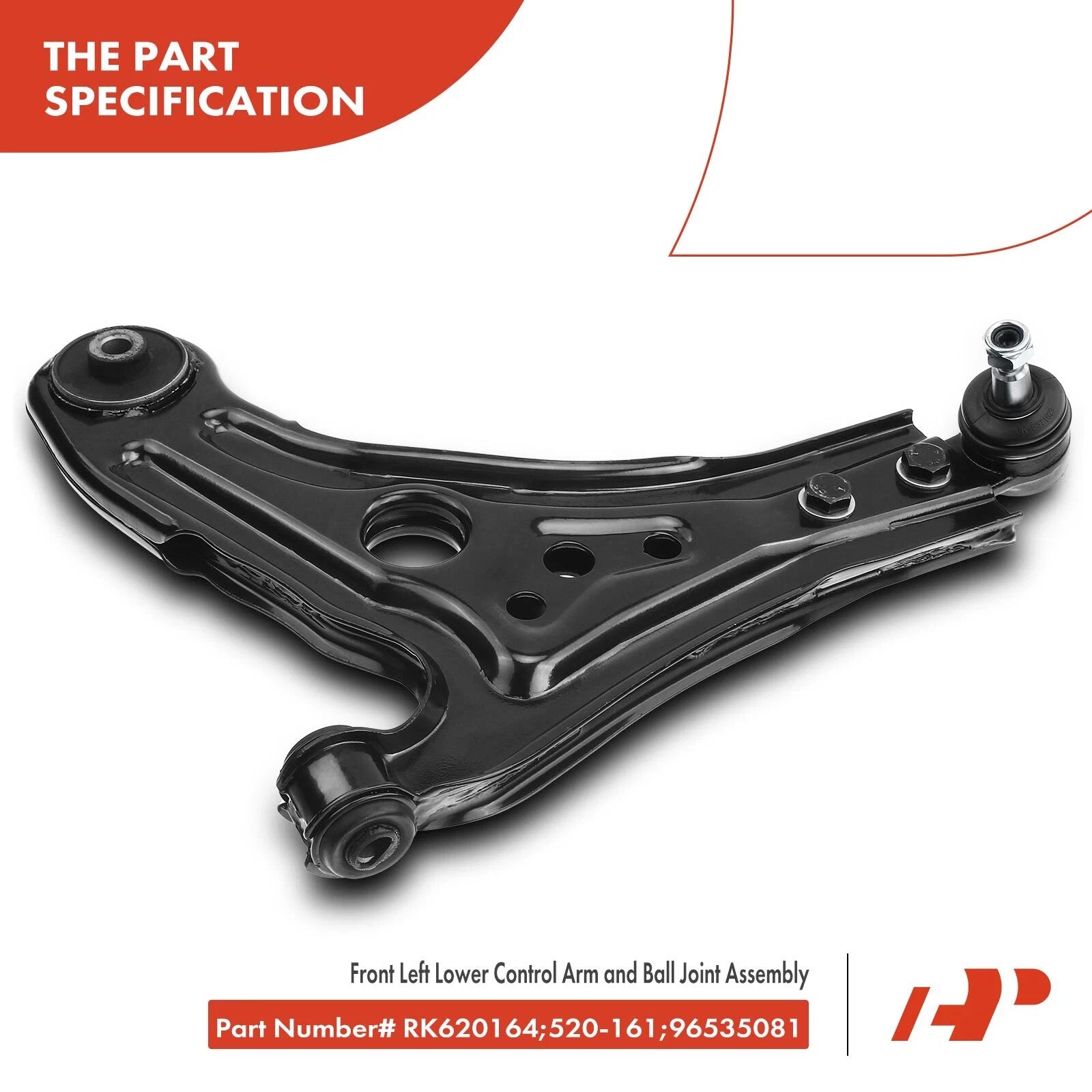 Front Left Lower Control Arm with Ball Joint for Chevy Aveo (2004-2011)