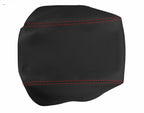 Leather Console Lid Armrest Cover for Volkswagen Tiguan (2009–2017) Red Stitch