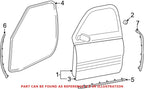 Genuine OEM Door Seal for Dodge Ram 1500 2500 3500 (2010–2023) 55112358AE