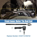 4 Pcs Tie Rod End Links for Dodge Challenger Charger (2011-2023)