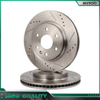 Front Drilled Slotted Brake Rotors for Buick Enclave Saturn Outlook (2008–2017)