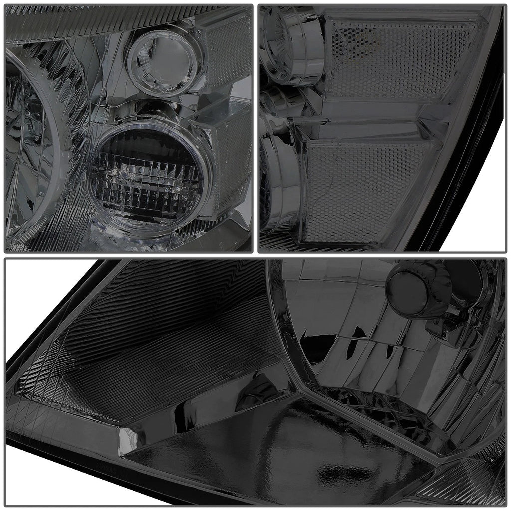 Pair Headlight for Ford Freestar Mercury Monterey (2004–2007) Smoke Clear