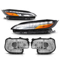 LED Daytime Running Lamps Projector Headlights for Cherokee (2014–2018) Chrome