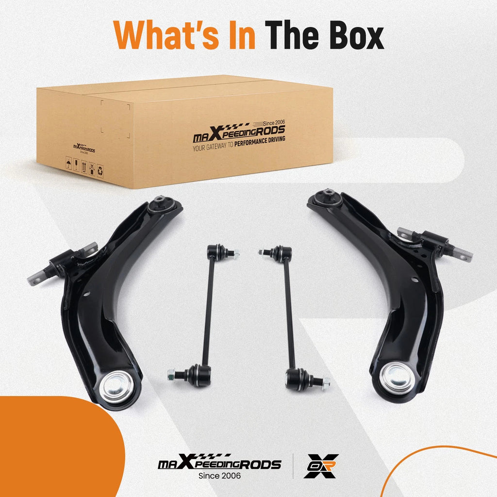 Set of 2 Front Lower Control Arms with Ball Joint for Nissan Sentra (2007–2012)