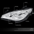 Chrome/Clear Headlight Lamps for Chrysler Pacifica Voyager (2017–2020)