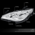 Chrome/Clear Headlight Lamps for Chrysler Pacifica Voyager (2017–2020)