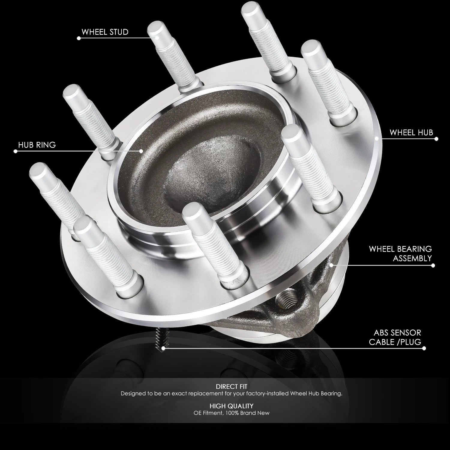 Front Wheel Hub Bearing Assembly for Express Savana 3500 4500 (2003–2017)