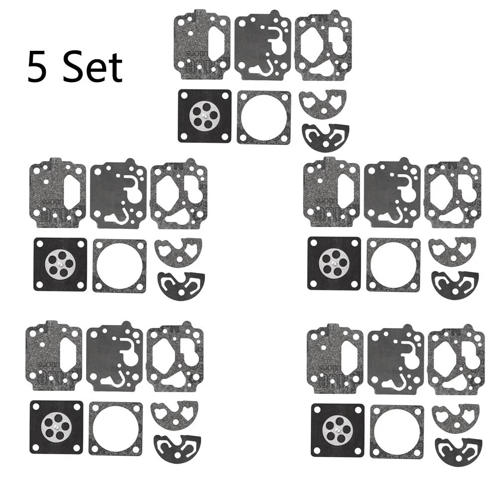 Set of 5 Carburetor Diaphragm Repair Kit for Kawasaki TH43 TH48 Elite 4700