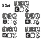 Set of 5 Carburetor Diaphragm Repair Kit for Kawasaki TH43 TH48 Elite 4700
