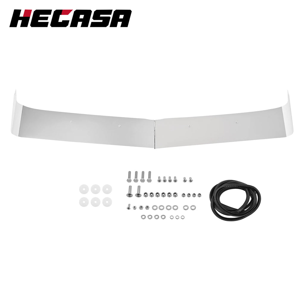 Hood Shield Bug Deflector for Kenworth T800 (1987–2019) Stainless Steel