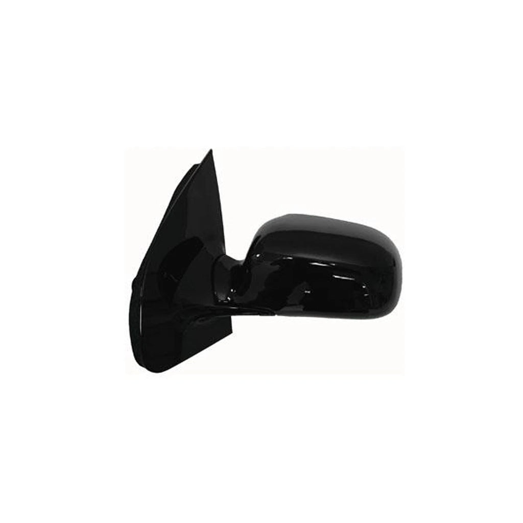 Replacement Black Gloss Driver Side Power Door Mirror w/o Heated w/o Turn Signal