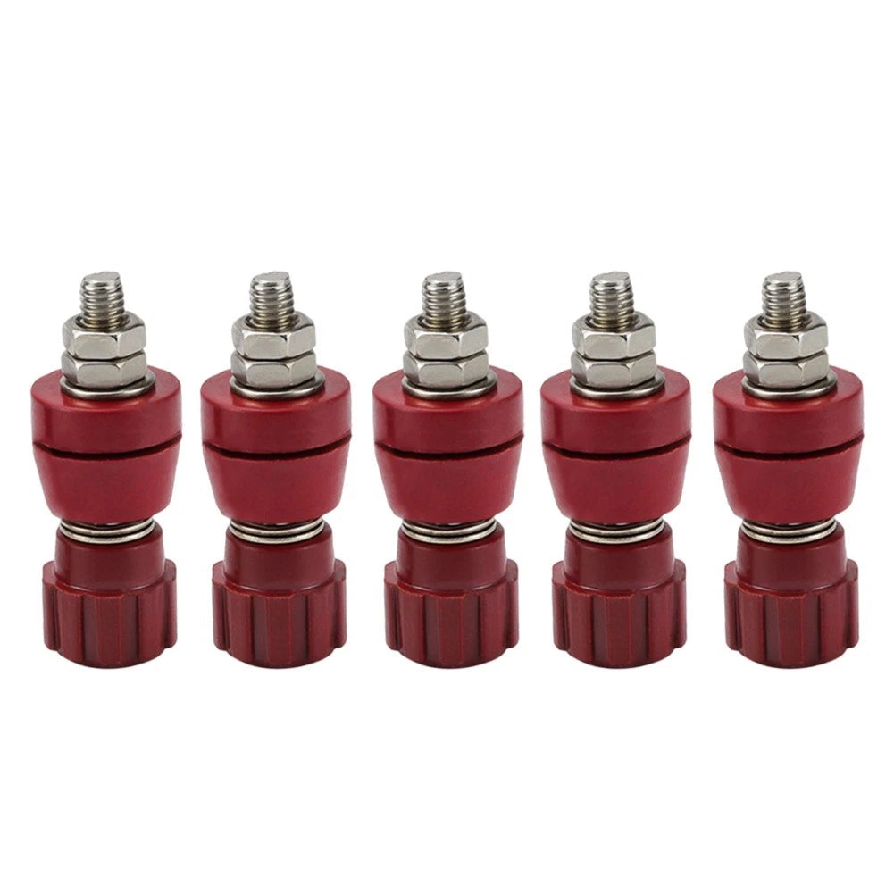 Set of 10 Insulated M5 Terminal Blocks for High Current Applications