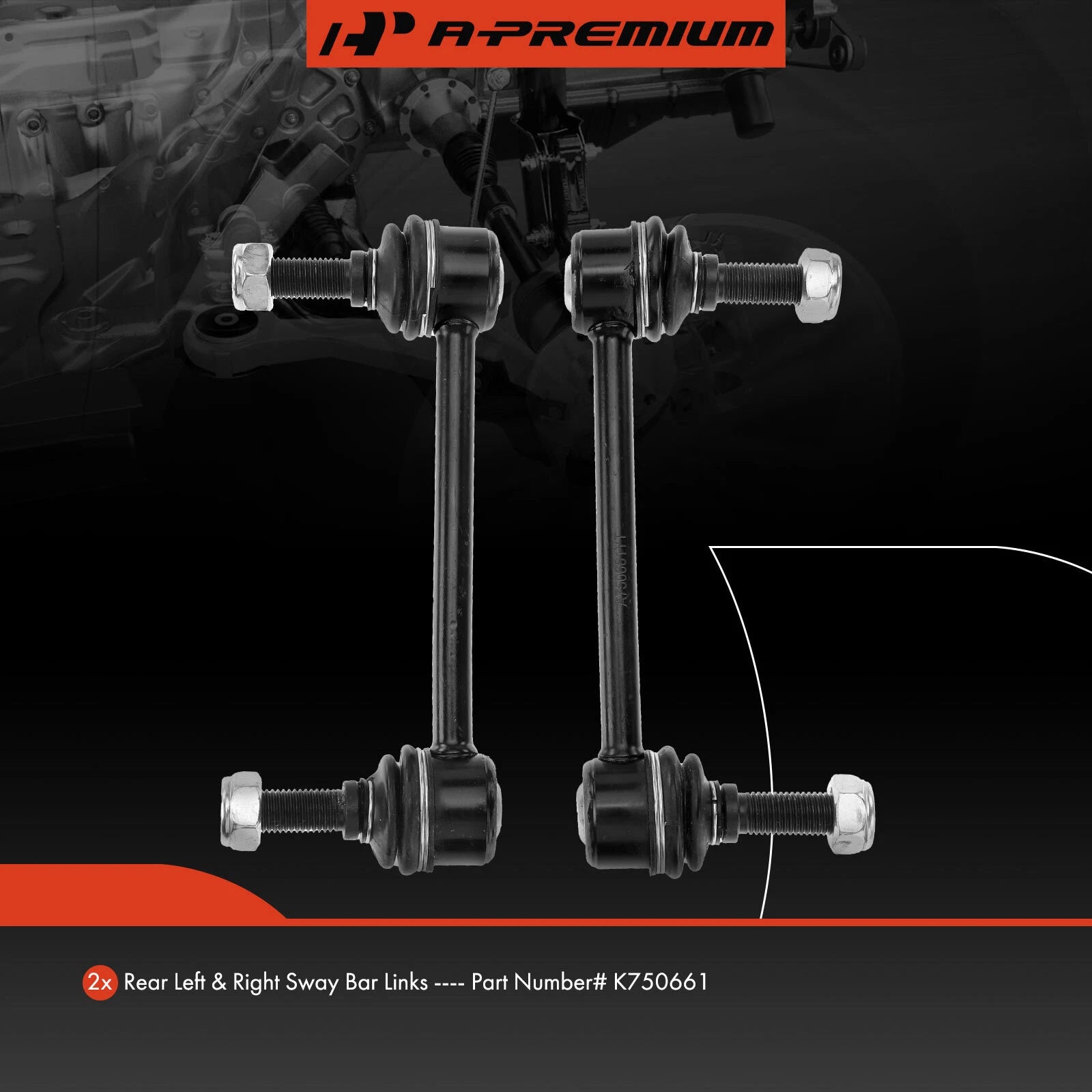 2X Rear Sway Bar End Link for Nissan NV1500 NV2500 NV3500 (2012–2019)