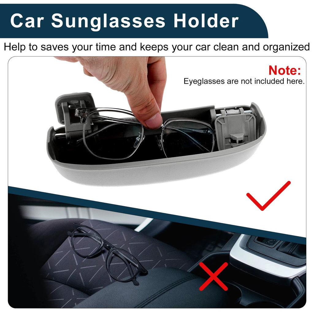 Sunglasses Case for Honda Accord (2018–2023) Eyeglasses Holder ABS Dark Grey