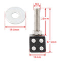 Set of 2 M6 Plastic License Plate Frame Screws Bolts Black for Universal
