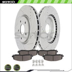 Front Brake Rotors & Ceramic Pads for Chrysler Town & Country, Dodge Journey (2008–2016)