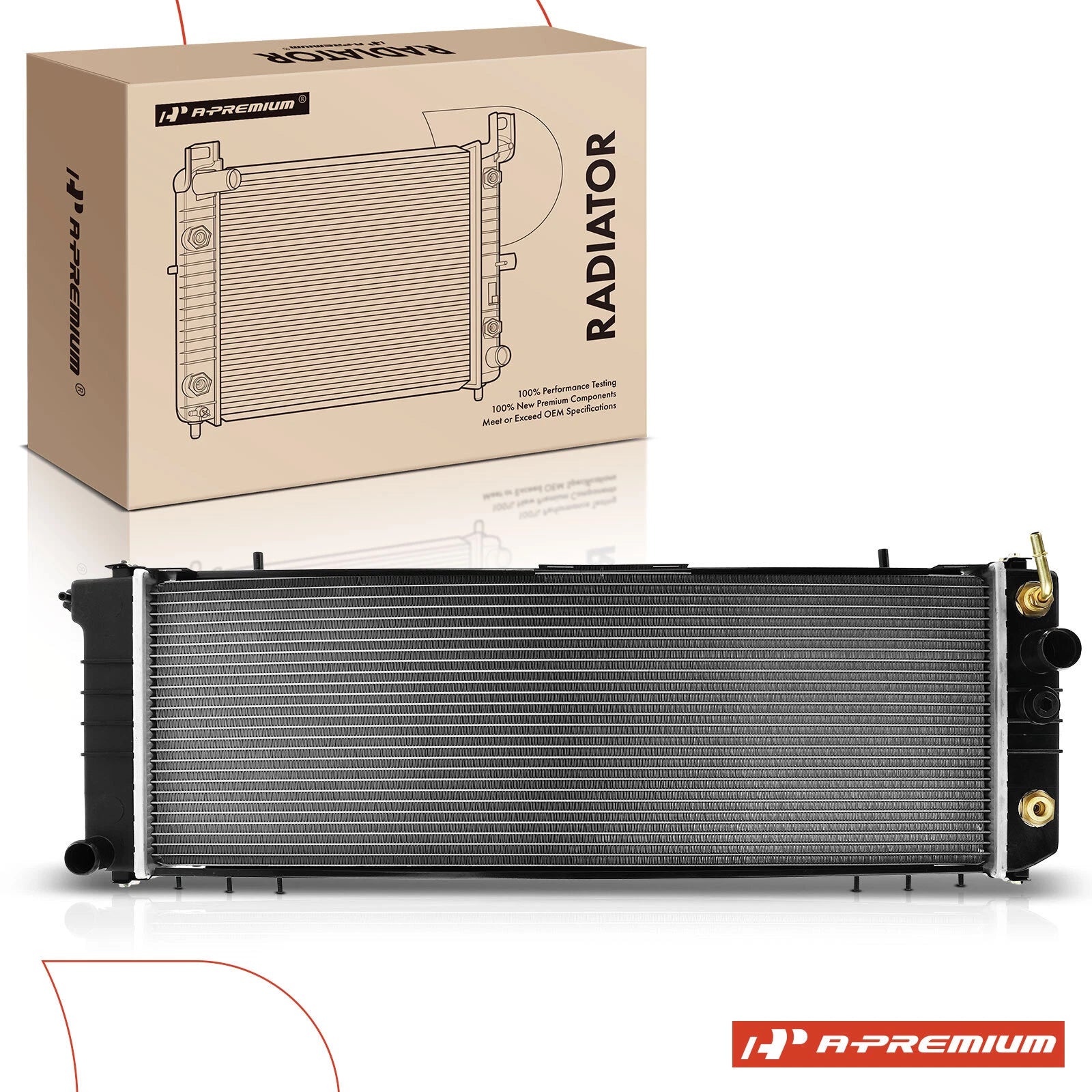 Radiator with Oil Cooler for Jeep Cherokee Comanche Wagoneer (1984–1990)