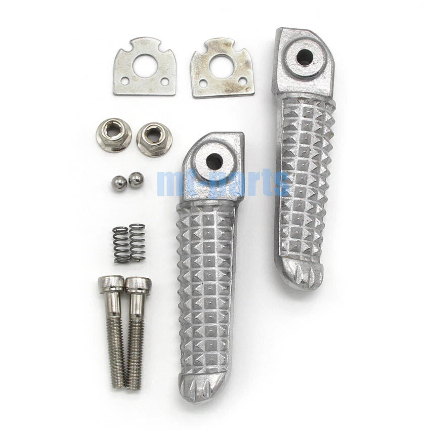 Silver Rear Footrest Pegs for Yamaha YZF R6 (1999–2020)