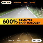 2X OXILAM 9007 HB5 LED Headlight Bulbs for