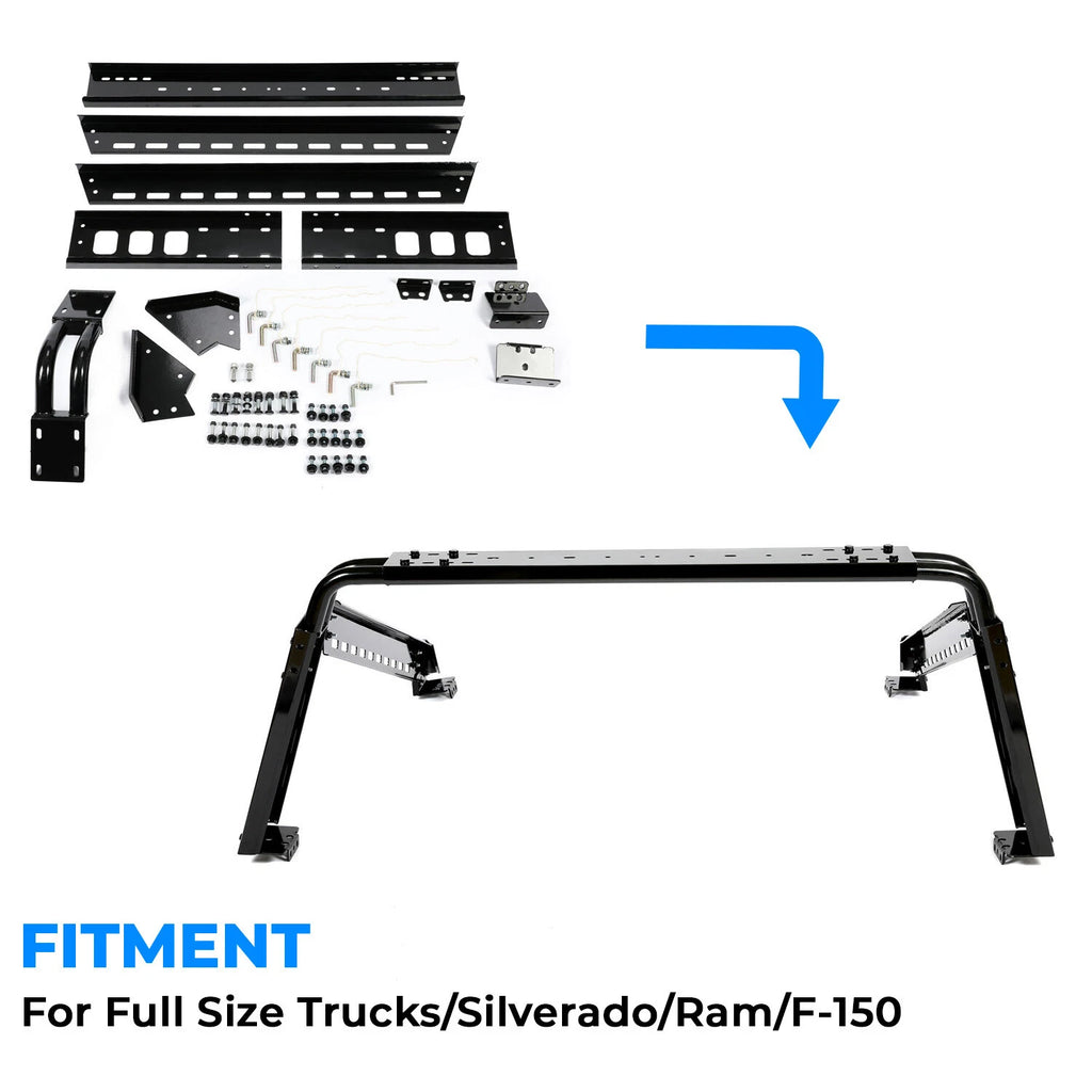 Adjustable Roll Bar for Full Size Truck (Silverado, Ram, F150)