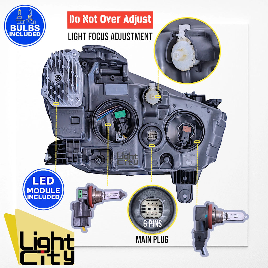 Halogen Headlight for Buick Encore GX (2020–2023) LH w/ LED DRL