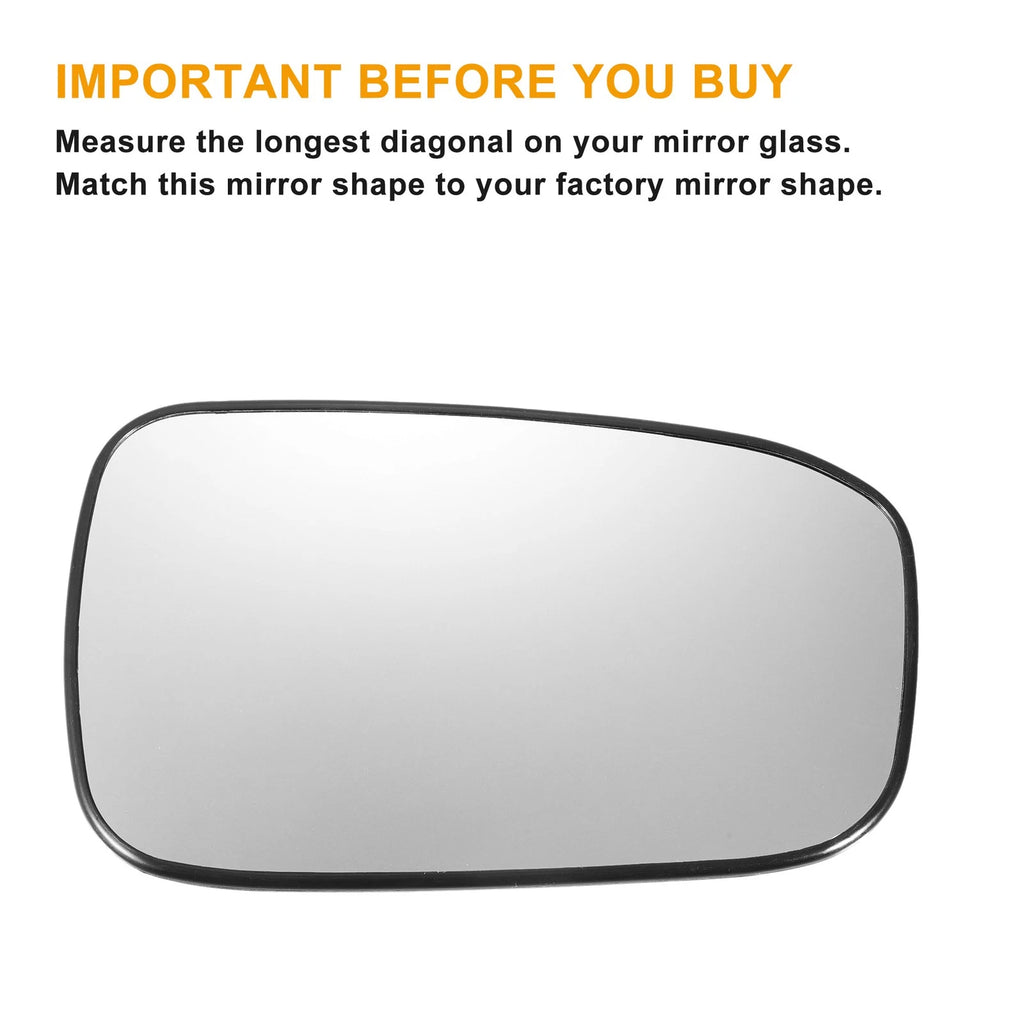 Pair Heated White Mirror Glass for Honda Accord (2003–2007)