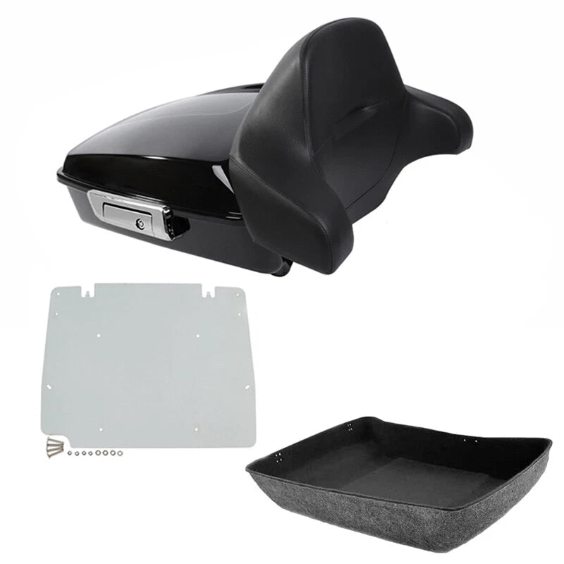 Chopped Trunk Backrest Base Plate for Harley Touring Road King Glide (2014–2026)