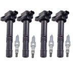 4X Ignition Coils + 4X Spark Plugs for Honda Accord (2008–2012) Civic (2012–2015) UF602