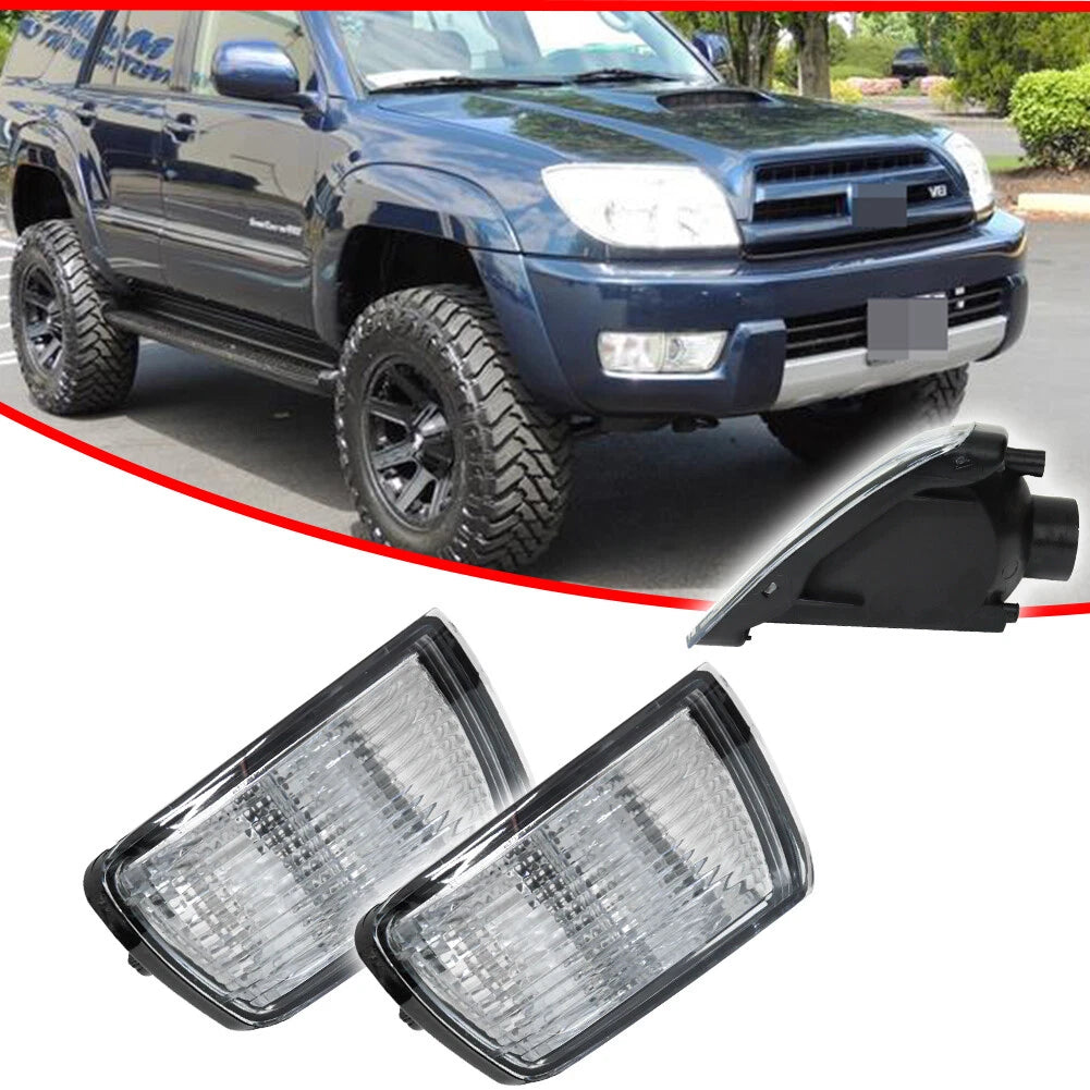 Front Corner Marker Parking Signal Lights Housing Kit for Toyota 4Runner (2003–2005)