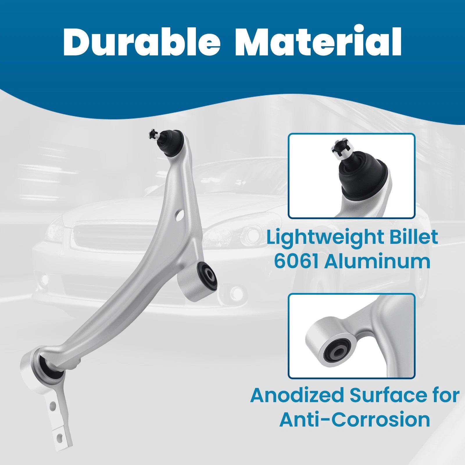 Front Driver LH Lower Control Arm for Nissan Altima (2002–2006), Maxima (2004–2008)