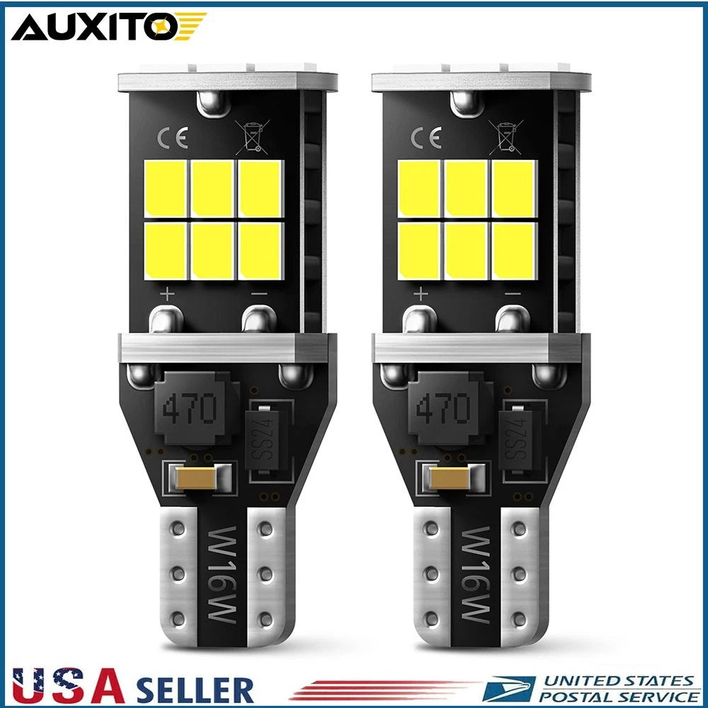 2X W16W T15 Backup Reverse Light Bulb White LED for Audi A4 A6 Q7 A5 (2000–2023)