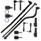 Set of 13 Front Lower Upper Ball Joints Tie Rod Ends for Dodge Ram 1500 (2000–2001)