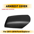 Leather Black Center Console Lid Armrest Cover for Ford Explorer (2011–2019)