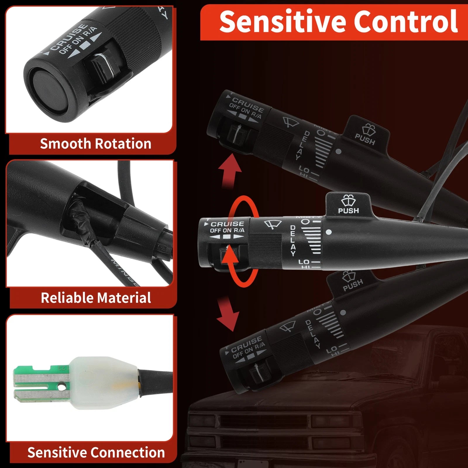 Turn Signal Switch Lever for Chevy GMC C/K 1500 2500 3500 (1995–2000)