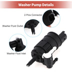 Windshield Washer Pump w/Grommet for Nissan (No. 28920BU000)