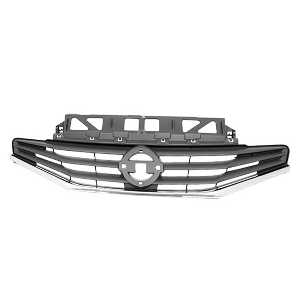 Replacement Front Grille for 2014-2016 Nissan Versa Gray Chrome Painted