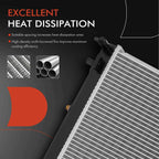 Radiator with Transmission Oil Cooler for Mitsubishi Montero (2003–2006)