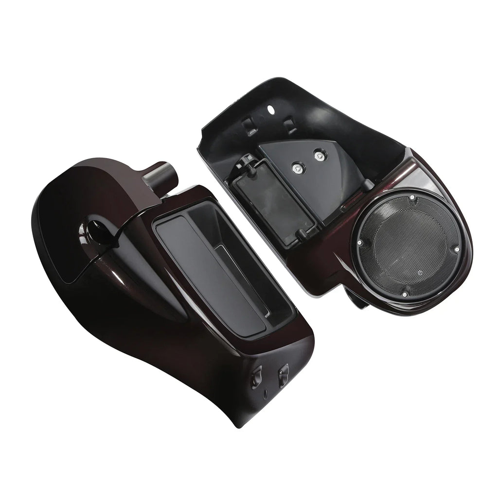 Vented Leg Fairings for Harley CVO Street Glide 2014-2024 Black Forest