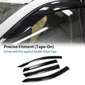 Set of 4 Window Deflectors for Kia Sorento (2016) - Black Vent Visors