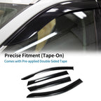 Set of 4 Window Deflectors for Kia Sorento (2016) - Black Vent Visors