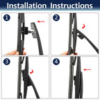 14" Rear Windshield Wiper Blade Arm Set for Honda Pilot (2009-2015)