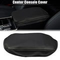 Center Console Cover Pad for Subaru Forester (2019–2023) Black Gray Stitches
