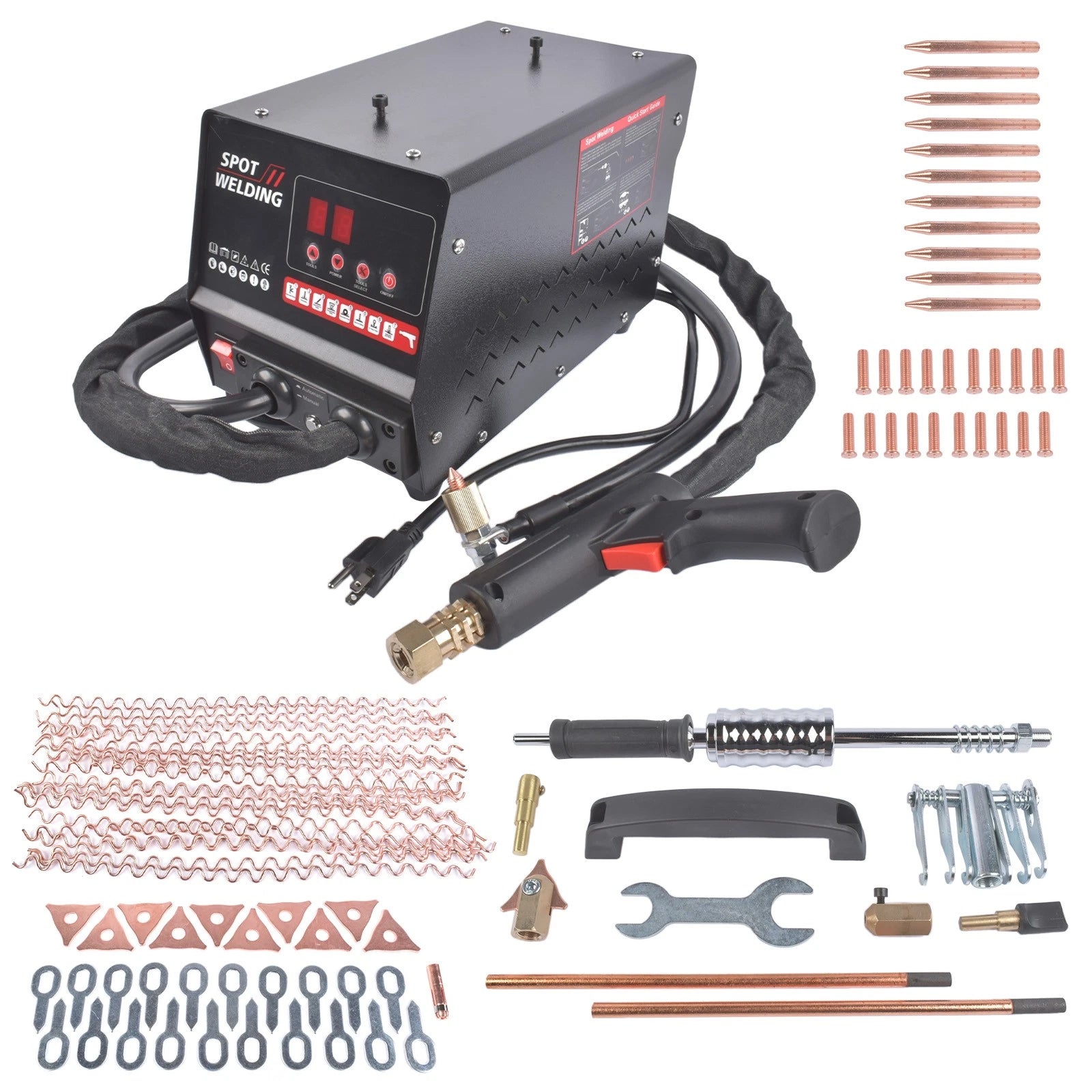 Stud Welder Dent Repair Kit for Multiple Models (110V 3500W)
