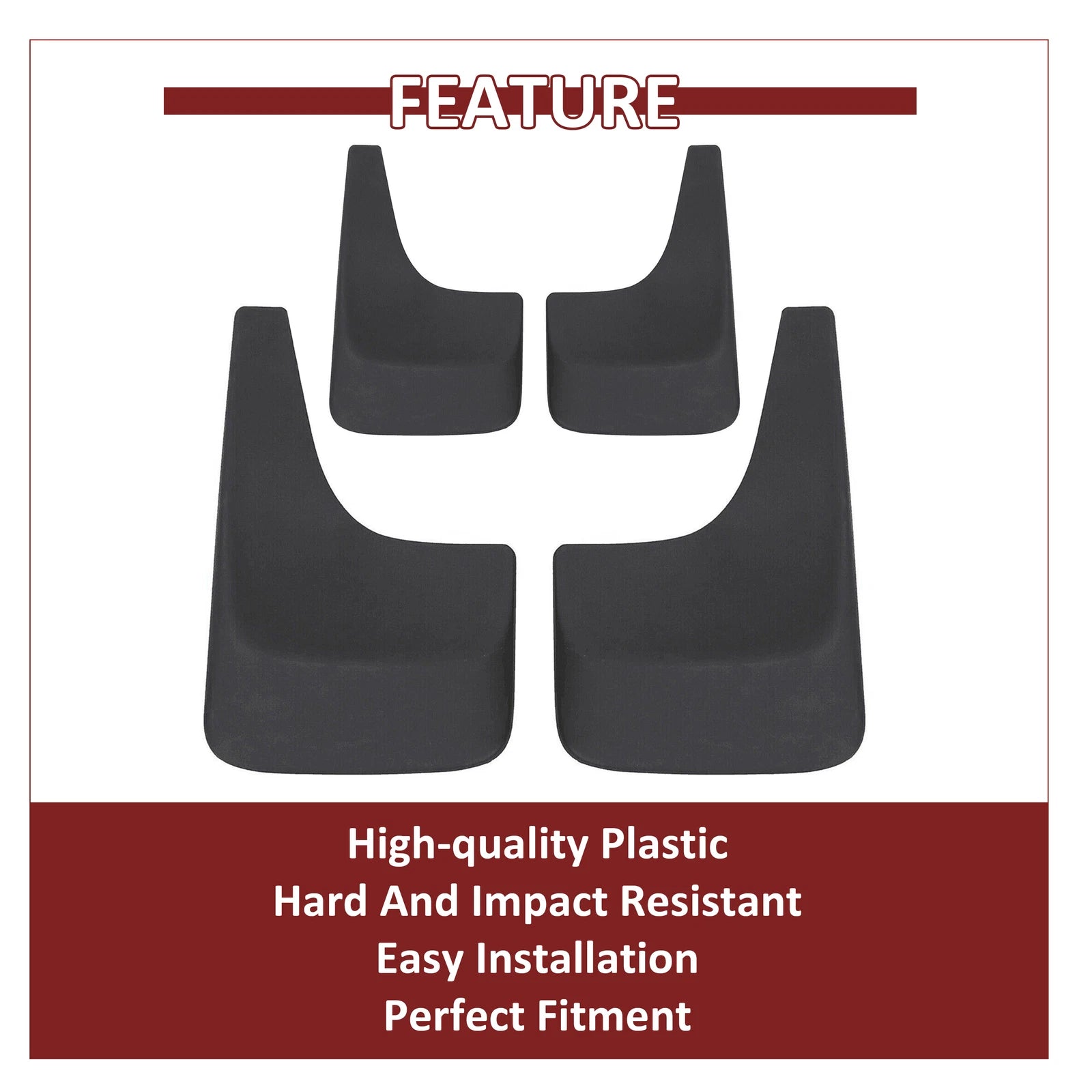 Set of 4 Mud Flaps Splash Guards for Chevy Silverado Suburban Tahoe (2001–2014)