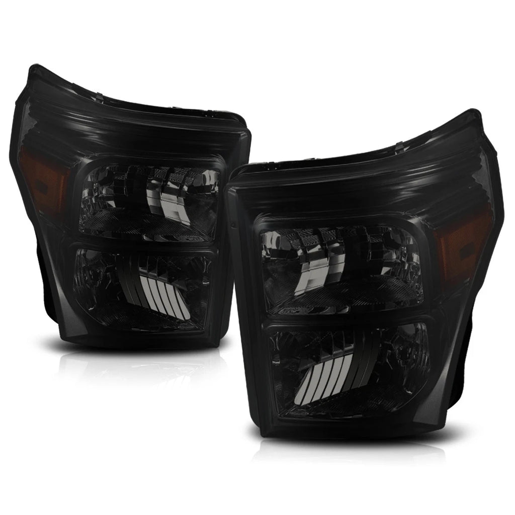 Smoked Lens Amber Corner Headlight/Lamp for Ford Super Duty (2011–2016)