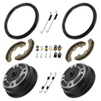 2PC Front Brake Drum & Shoes Kit for Kawasaki Mule 2510 3000 3010 3020 4000 4010