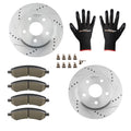 Front Brake Rotors and Ceramic Brake Pads for Dodge Durango (2007–2009)